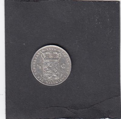 Beschrijving: 1/2 Gulden WILLEM III